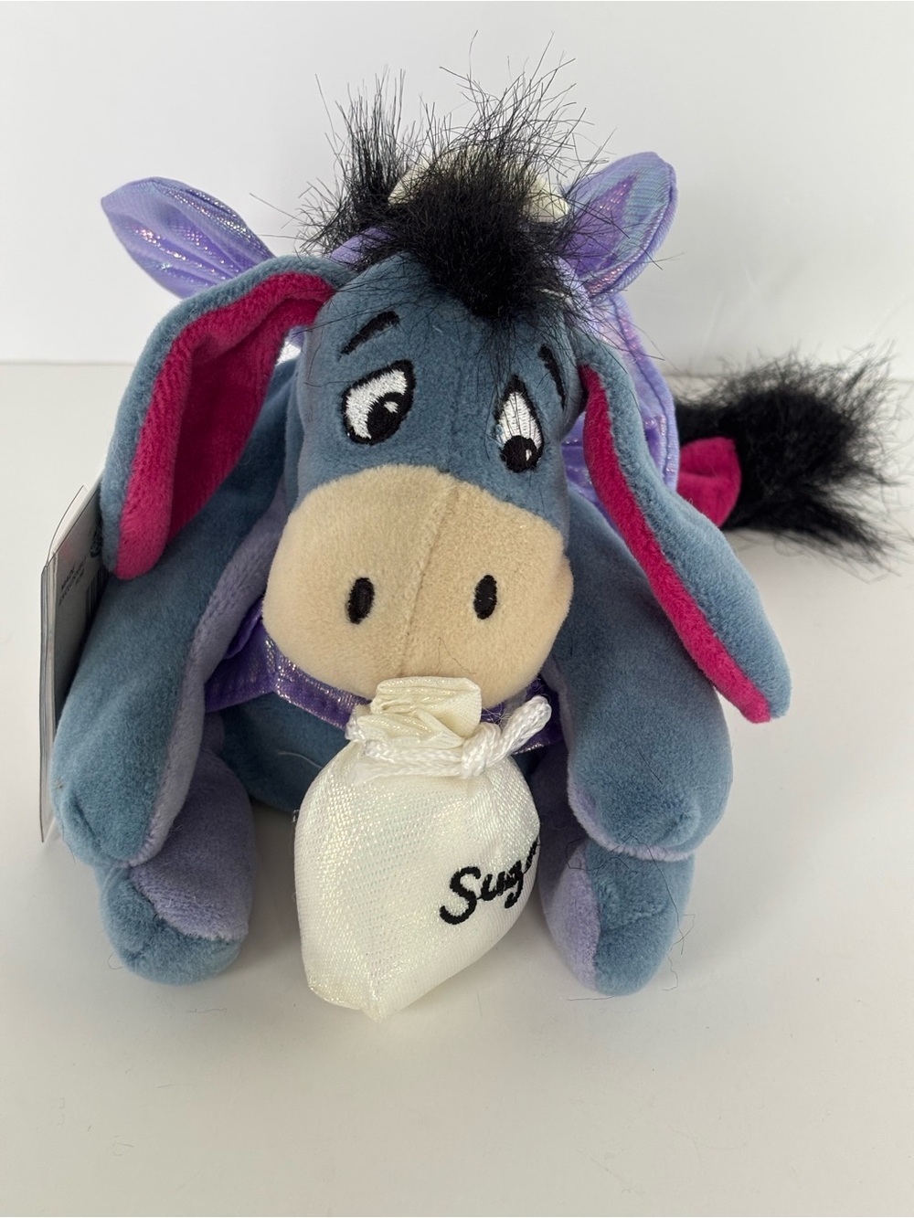 Disney Store Vintage Sugar Plum Fairy Eeyore Bean Bag Plush 7" NWT